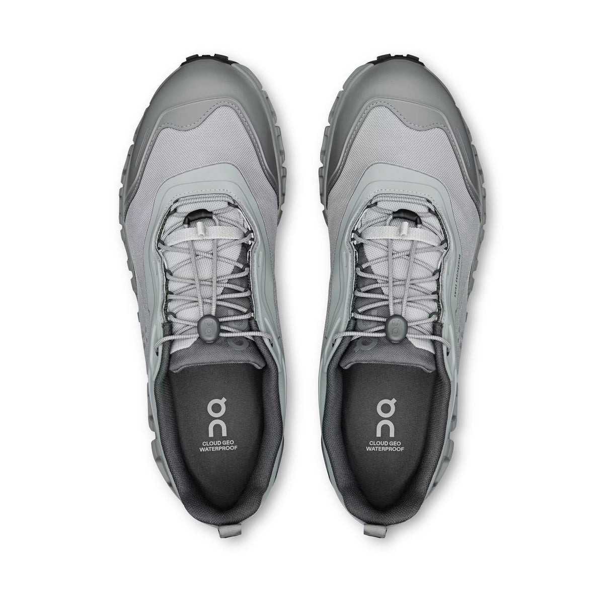 On Men's Cloud 6 Geo Waterproof Alloy/Alloy Lifestyle Sneakers